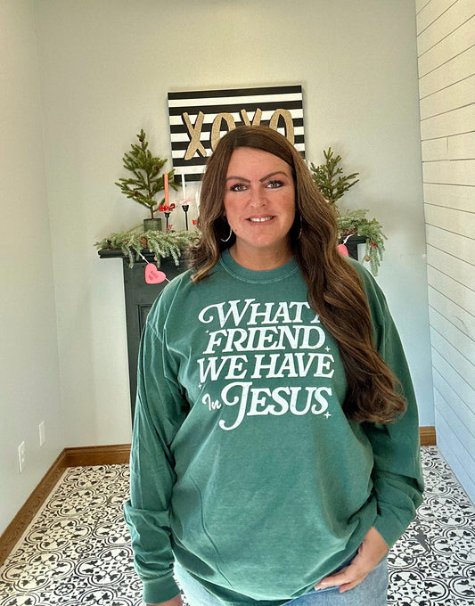 What A Friend We Have in Jesus LS tee